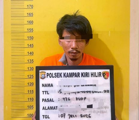 Beraksi di Desa Sungai Petai Kampar Pelaku Curanmor Ditangkap Polisi