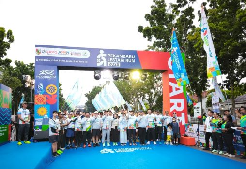 1200 Pelari Ikuti Pekanbaru Lestari Run, Dilepas Wako Agung Nugroho