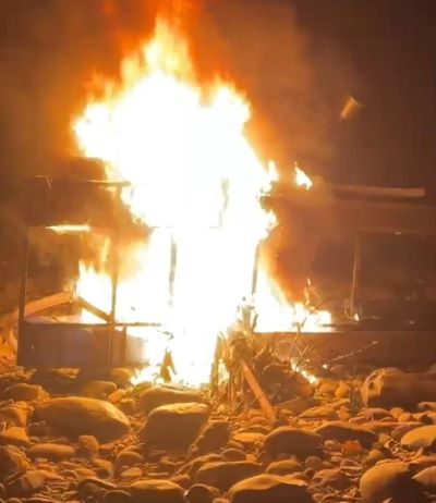 Polsek Kampar Kiri Tindak Tambang Emas Ilegal di Desa Terusan 