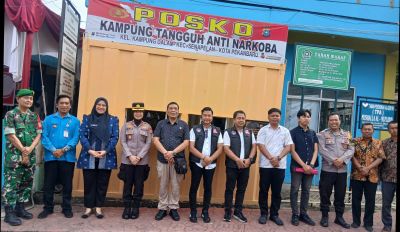 Tim Supervisi Tinjau Posko Kampung Tangguh Anti Narkoba Polresta Pekanbaru